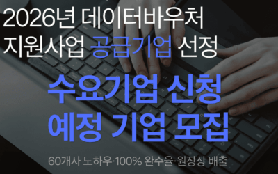 2026년 데이터바우처 지원사업 공급기업 프롬데이터 선정, 성공적인 AI 도입을 위한 전략 가이드