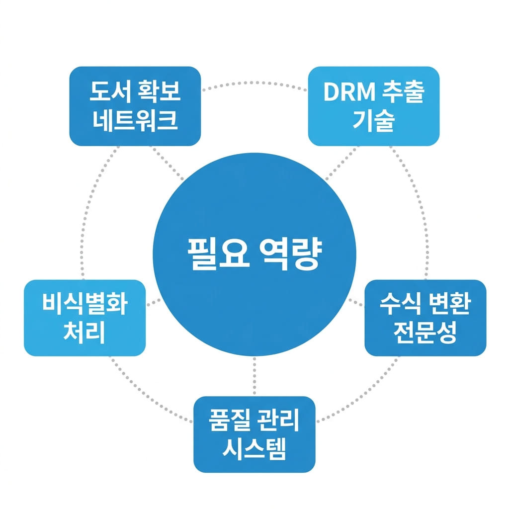 STEM 데이터 구축에 필요한 5가지 핵심 역량 방사형 다이어그램